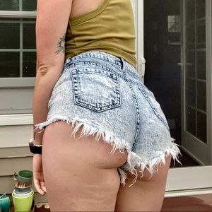 Ripped/Frayed Jean Shorts